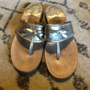 Jack Rogers Gold Sandals Size 8